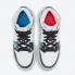 Air Jordan 1 Mid SE GS Take Flight White Bright Crimson Blue Hero BQ6931-114