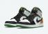 Air Jordan 1 Mid SE Oakland White Laser Orange Black Lucky Green 852542-101