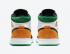 Air Jordan 1 Mid SE Oakland White Laser Orange Black Lucky Green 852542-101