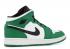 Air Jordan 1 Mid Se Gs Pine Green Black Sail BQ6931-301