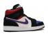 Air Jordan 1 Mid Se Rivals Purple Field White Gym Red 852542-005