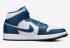 Air Jordan 1 Mid Split French Blue Black White DR0501-401