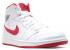 Air Jordan 1 Mid White Gym Red Black 554724-101