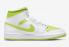 Air Jordan 1 Mid White Lime Basketball Shoes BQ6472-131