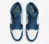 Air Jordan 1 Mid White Navy Blue Mint 554724-413