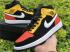 GS Air Jordan 1 Mid SE Black Amarillo Orange 852542-087