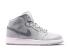 Nike Air Jordan 1 Mid BG Wolf Grey Cool Grey White Kids Shoes 554725-033