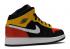 Nike Air Jordan 1 Mid Se Gs Orange White Team Black Amarillo BQ6931-087