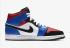 Nike Air Jordan 1 Mid White Hyper Royal University Red Black 554724-124