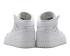 Nike Air Jordan 1 Retro Mid GS Triple White Pure Platinum 554725-104