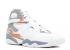 Air Jordan 8 Retro Orange Silver White Stealth Blaze 305381-102