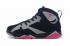 Nike Air Jordan 7 Retro Black Grey BORDEAUX GS Women Shoes 304775 034