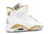 Air Jordan 6 Retro Golden Moments Package White Gold Metallic 384664-135