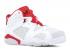 Air Jordan 6 Retro Ps Alternate Platinum Pure White Gym Red 384666-113