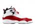 Nike Air Jordan 6 Rings White Red Black Gym Red Sneakers Shoes 323419-120