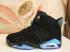Nike Air Jordan VI 6 Retro Unisex Basketball Shoes Black White Blue 543390 P