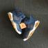 Levis x Air Jordan VI 6 Men Basketball Shoes Jeans Blue Brown