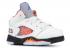 Air Jordan 5 Retro Td International Flight Hyper Peel Sail Royal Black Orange 440890-148
