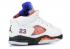 Air Jordan 5 Retro Td International Flight Hyper Peel Sail Royal Black Orange 440890-148