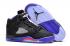 New Air Jordan 5 Retro Raptors Black Ember Glow Fierce Purple 440893 017