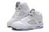 Nike Air Jordan V 5 Retro White Black Metallic Silver 136027 130