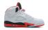 Nike Air Jordan V 5 Retro White Fire Red Black Fire Red Men Shoes 136027 100