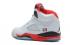 Nike Air Jordan V 5 Retro White Fire Red Black Fire Red Men Shoes 136027 100