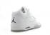 Wmns Air Jordan 5 Retro Low Metallic White Black Shoes 314337-101