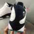 Air Jordan 13 White Black Dark Powder Blue Shoes 414571-144