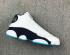 Air Jordan 13 White Black Dark Powder Blue Shoes 414571-144
