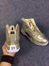 Nike Air Jordan 12 XII Retro Men Shoes Metalic Gold Blue 130690