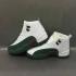 Nike Air Jordan XII 12 Retro Deep Green White Men Basketball Shoes