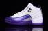 Nike Air Jordan XII 12 Retro White Silver Purple Grapes Women Shoes 510815 112