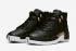 Air Jordan 12 WMNS Black Reptile Metallic Gold White AO6068-007