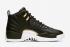 Air Jordan 12 WMNS Black Reptile Metallic Gold White AO6068-007