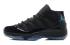 Nike Air Jordan Retro XI 11 Black Gamma Blue Women Shoes 378038 006