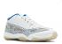 Air Jordan 11 Retro Low Blue Zest Light Argon White Bone 306008-172