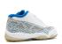 Air Jordan 11 Retro Low Blue Zest Light Argon White Bone 306008-172