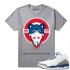 Match Jordan 3 True Blue OG Cubs Drip Heather Grey T shirt