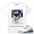 Match Jordan 3 True Blue OG Odell Joker White T shirt