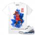 Match Jordan 3 True Blue OG True Blue MJ x Dirty Sprite White T shirt