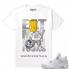 Match Air Jordan 4 Pure Money Eat My Fours White T shirt