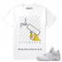 Match Air Jordan 4 Pure Money Savage RainMaker White T shirt