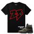 Match Jordan 8 Take Flight Rare Air 23 Black T-shirt