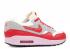 Womens Air Max 1 Vntg Vintage Grey Sail Iced Red Hyper Start Crimson 555284-103