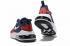 Nike Air Max 270 React Navy Blue Red Mens Running Shoes AQ9087-005