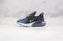 Nike Kids Air Max 270 Extreme Casual Shoes Navy Black Fluorescent Green CI1107-006