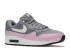 Nike Air Max 1 Gs Pink Light Arctic Grey White Cool 807605-007
