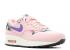 Nike Wmns Air Max 1 Print Pink Glaze Purple Sail Black Varsity 528898-601