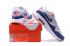 Nike Air Max 1 Ultra Flyknit Men Running Shoes Navy Blue Grey Red White 843384-009